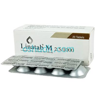 Linatab M 2.5/1000 Tablet